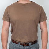 90s Vintage US Army Brown T-Shirt - Medium/Large