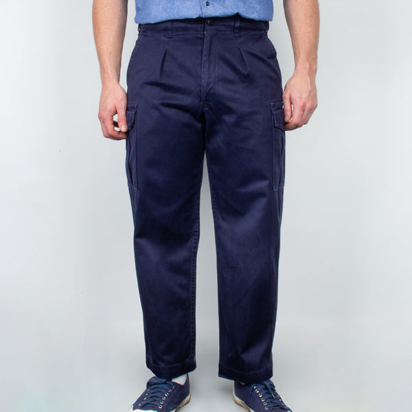 00s Vintage Royal Navy Blue AWD FR Working Trousers - All Sizes