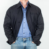 Deadstock 70s Vintage East German NVA Black APC Crew Shirt - Medium