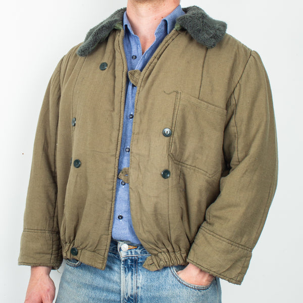 Vintage Soviet Airborne Telogreika Jacket - Medium