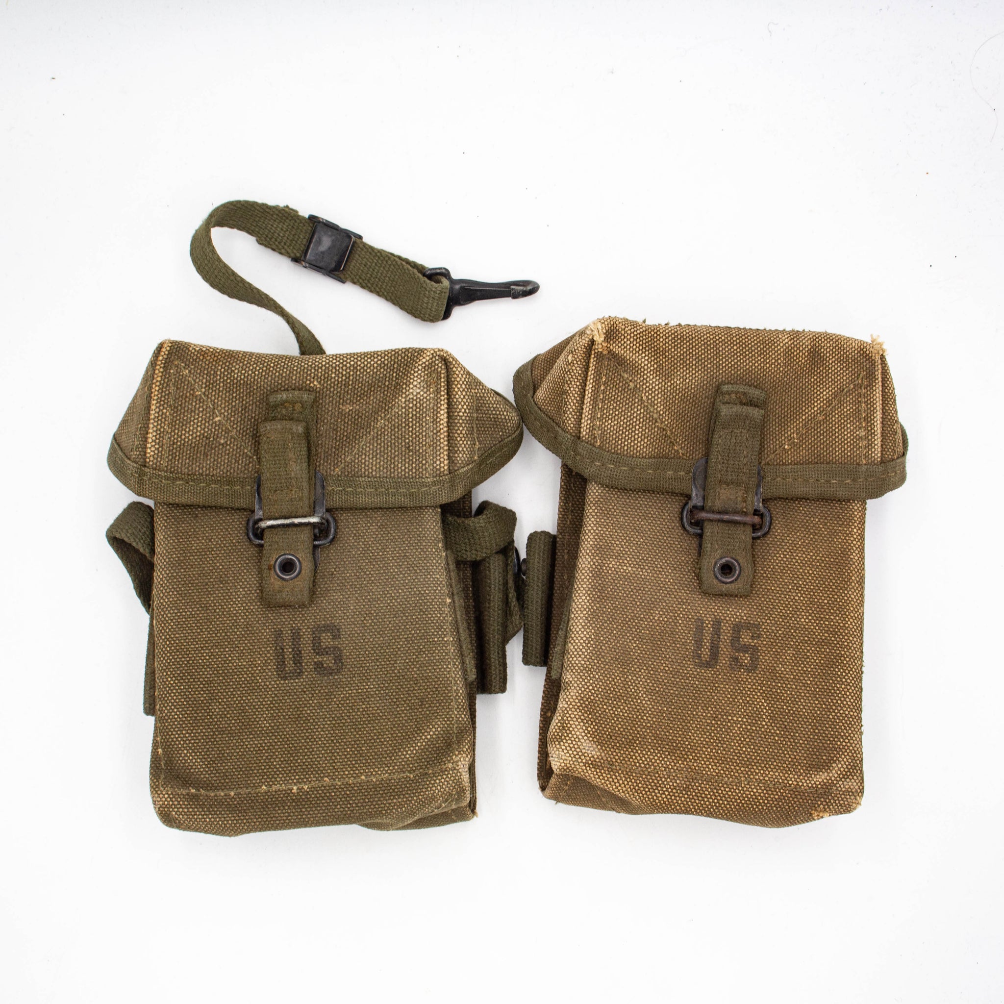 60s Vietnam War 2x M-1956 M56 Ammunition Pouch Set – Omega Militaria
