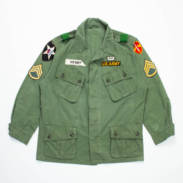 60s Vietnam War Vintage MACV 1st Pattern Jungle Jacket - Large