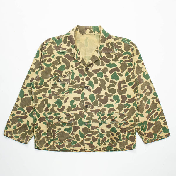 60s Vintage Duck Hunter Camo Shirt - Large