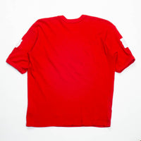 00s Vintage British Army Crimson Red PT T-Shirt - Medium