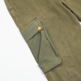 Rare 50s Vintage French-Modified HBT Trousers - 32x29