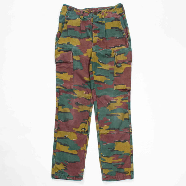 Vintage Belgian Army Cotton Sateen Combat Trousers - 30x33