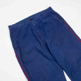 Rare 50s French Indigo Pompier Firefighter Trousers - 33x29