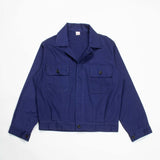 Deadstock 70s Vintage Indigo Italian Workwear Jacket - Medium