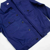 Deadstock 70s Vintage Indigo Italian Workwear Jacket - Medium