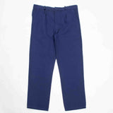 Deadstock 70s Vintage Indigo Italian Workwear Trousers - 37x33