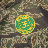 60s Vietnam War Vintage Bow Hunter's Zig-Zag Tigerstripe Shirt - Medium