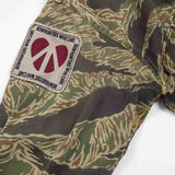 60s Vietnam War Vintage Bow Hunter's Zig-Zag Tigerstripe Shirt - Medium