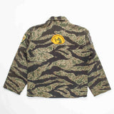 60s Vietnam War Vintage Bow Hunter's Zig-Zag Tigerstripe Shirt - Medium