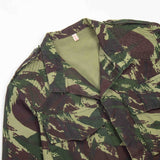 70s Vintage Portuguese Army Lizard Camo HBT Jacket - Small