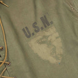 40s WW2 Vintage US Navy Foul Weather Parka - Medium