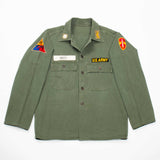 60s Vietnam War Vintage 'Witt' US Army HBT Utility Shirt - Medium