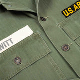 60s Vietnam War Vintage 'Witt' US Army HBT Utility Shirt - Medium