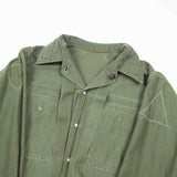 60s Vietnam War Vintage 'Witt' US Army HBT Utility Shirt - Medium