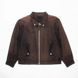 60s Vintage Japanese-Made Black Faded Harrington Jacket - Large