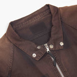 60s Vintage Japanese-Made Black Faded Harrington Jacket - Large