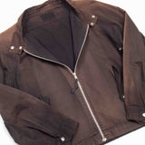 60s Vintage Japanese-Made Black Faded Harrington Jacket - Large