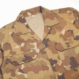 Deadstock 60s Vietnam War Vintage Police CSDC Cloud Camo Shirt - Small