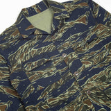 60s Vietnam War Vintage Thai Tadpole Sparse (TTS) Tigerstripe Jungle Jacket - Medium