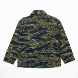 60s Vietnam War Vintage Thai Tadpole Sparse (TTS) Tigerstripe Jungle Jacket - Medium