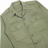 60s Vintage Korean Army (ROKA) HBT Utility Shirt - Small
