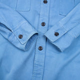 60s Vintage Royal Navy Blue Action Working Dress Shirt - Large