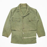 Distressed 40s WW2 Vintage '45D' HBT Jacket - Small
