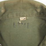 Distressed 40s WW2 Vintage '45D' HBT Jacket - Small