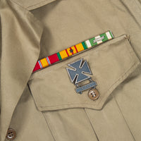 60s Vietnam War Vintage Khaki 'Class B' Shirt - Medium