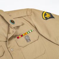 60s Vietnam War Vintage Khaki 'Class B' Shirt - Medium