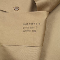 60s Vietnam War Vintage Khaki 'Class B' Shirt - Medium