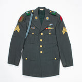 60s Vietnam War Vintage 23rd ID Class A Uniform Jacket - Small