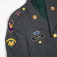 60s Vietnam War Vintage 1st Avi. Bde. Class A Uniform Jacket & Cap - Small