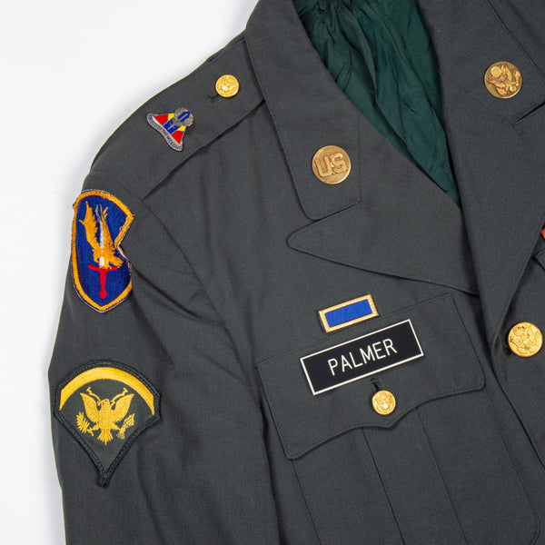 60s Vietnam War Vintage 1st Avi. Bde. Class A Uniform Jacket & Cap - S Omega Militaria 60s Vietnam War Vintage 1st Avi. Bde. Class A Uniform Jacket & Cap - S Omega Militaria