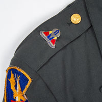 60s Vietnam War Vintage 1st Avi. Bde. Class A Uniform Jacket & Cap - Small
