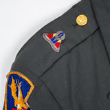 60s Vietnam War Vintage 1st Avi. Bde. Class A Uniform Jacket & Cap - Small