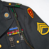 60s Vietnam War Vintage 25th ID / 101st Abn. Class A Uniform Jacket - Medium