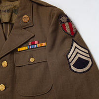 40s Vintage US Army Bullion CBI Dress Uniform Jacket - Small