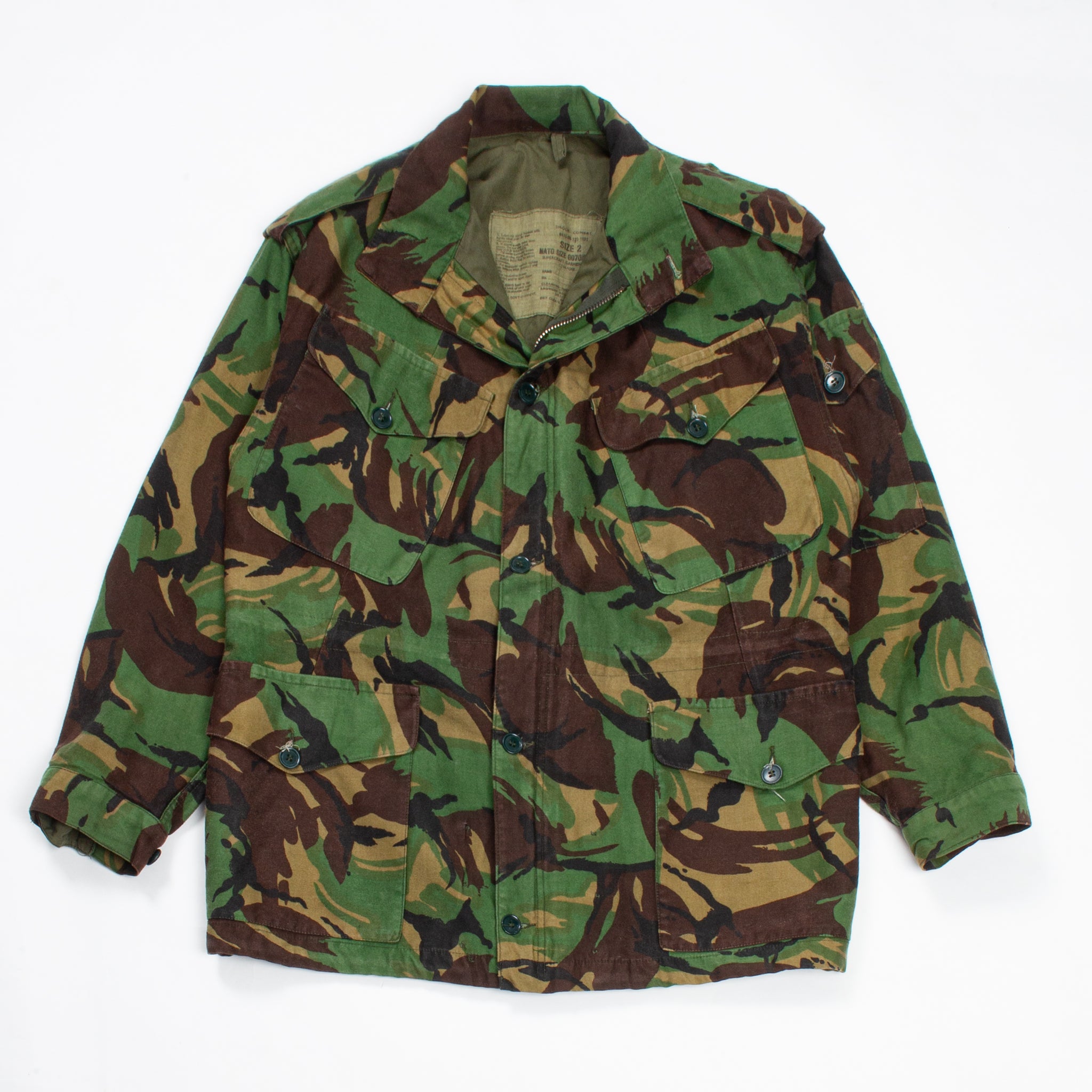 70s Vintage 68 Pattern DPM Smock - Medium – Omega Militaria
