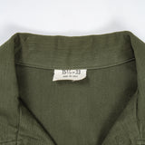 60s Vietnam War Vintage US Air Force 3rd Pattern OG-107 Sateen Utility Shirt - Medium
