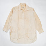 50s Vintage Japanese Shirokiya White Cotton Shirt - Medium