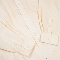 50s Vintage Japanese Shirokiya White Cotton Shirt - Medium