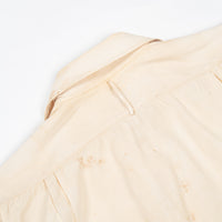 50s Vintage Japanese Shirokiya White Cotton Shirt - Medium