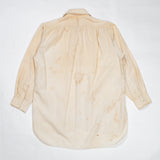 50s Vintage Japanese Shirokiya White Cotton Shirt - Medium