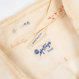 50s Vintage Japanese Matsuya White Cotton Shirt - Medium