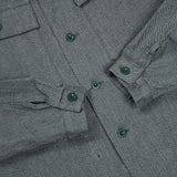 70s Vintage Swiss Army Salt & Pepper Denim Chore Jacket - Large